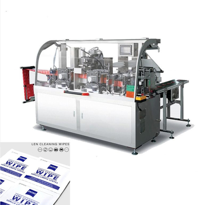 220V 50/60Hzのぬれたワイプの生産ラインPLC制御セリウムの証明、レストランのぬれたワイプの生産機械
