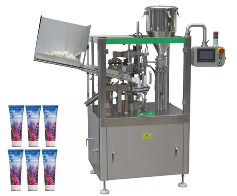 プラスチック歯磨き粉のTubeFillingのシーリング機械アルミニウム40pcs/Min LCD表示