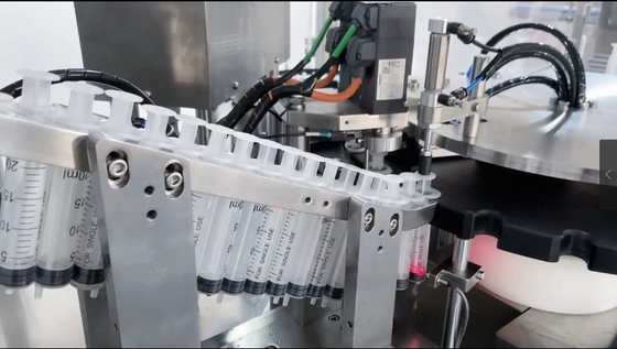 自動液体プラグルロック プリフィール アセプティック プラスチック注射器 充填機