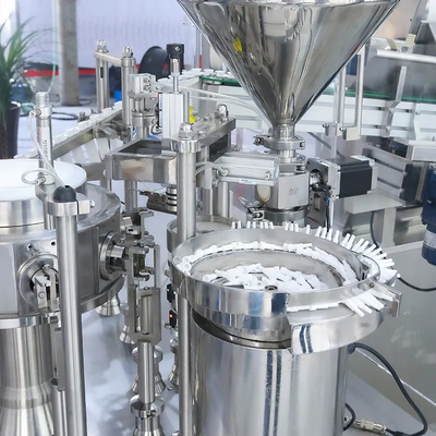 工場直送自動 小型粘着性粘着性注射器 詰め機