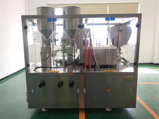 アルミニウム化粧クリームチューブのための自動ソフトプラスチックチューブ充填と密封機