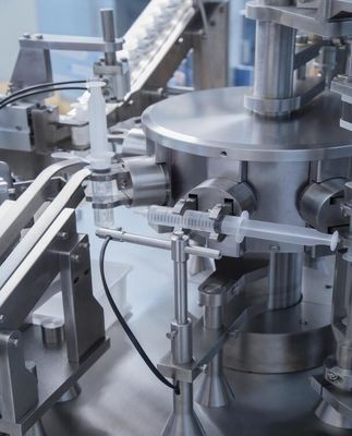 自動無菌使い捨て液体医薬品プラスチックプレフィルドシリンジPFS充填機