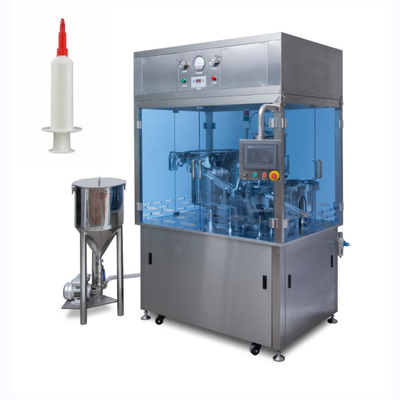 完全自動 PLC コントロール プリフィール 注射器 詰め込み プラグ 機械 ステンレス 鋼 0.5- 80ml