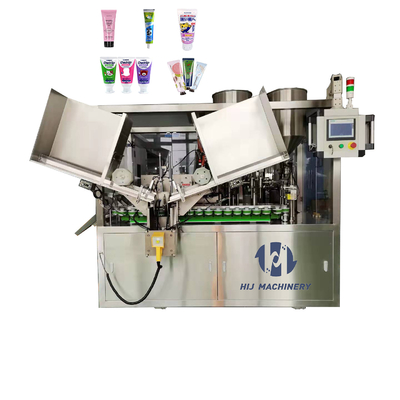 アルミニウム化粧クリームチューブのための自動ソフトプラスチックチューブ充填と密封機