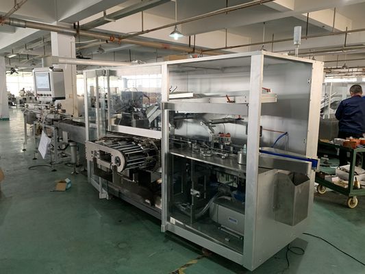 120pcs/Min薬剤のカートンに入れる機械4折目の管カートンに入れる機械