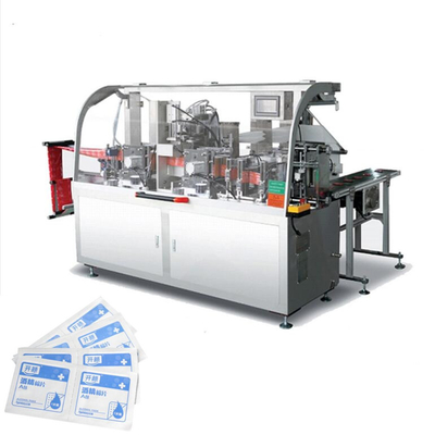 アルコール準備のパッドのぬれたワイプの包装機械120-160bags/Minute