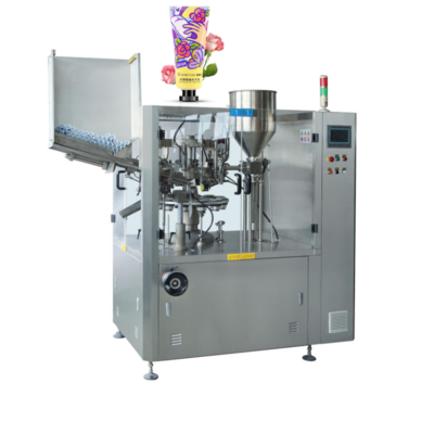自動プラスチックチューブ詰め込みシール機 50-75pcs/min タッチスクリーン